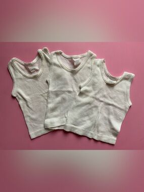 Vintage White Kids Tank Top - Pack of 3